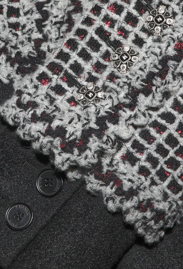 Chanel F/W 2011 Gripoix Tweed Hybrid Coat - 11