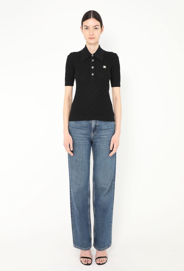 Chanel 2020 Perforated 'CC' Polo - 2