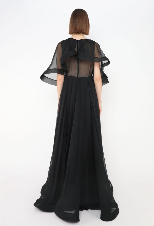 Valentino Couture Spring 2010 Silk Cape Gown - 4