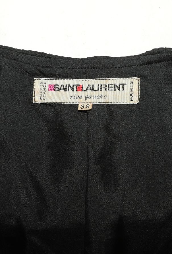 Saint Laurent RARE 1972 Ruffled Velvet Floral Ensemble - 8 Saint Laurent RARE 1972 Ruffled Velvet Floral Ensemble - 8