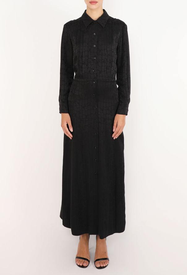 Céline Croco Jacquard Silk Dress, 2019 - 3