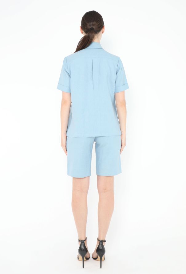 Chloé 2007 Linen Shorts Ensemble - 5