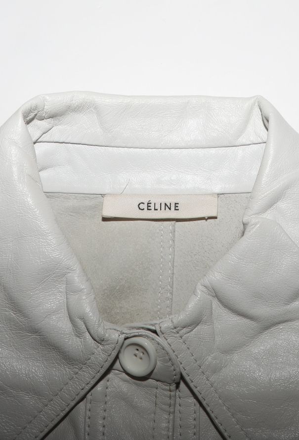 Céline F/W 2017 Belted Lambskin Shirt - 6