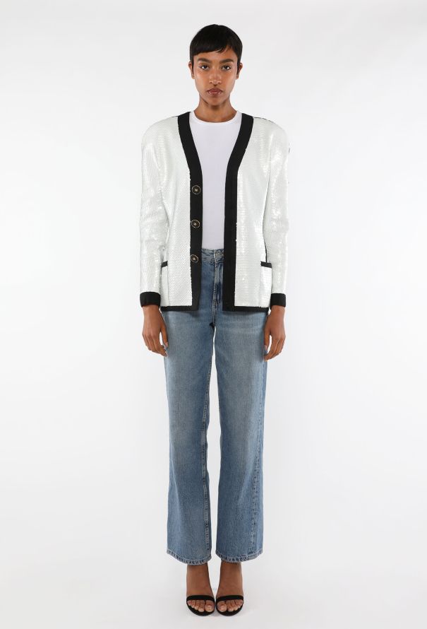 Chanel Sequin Scuba Zip Jacket, S/S 1991 - 6