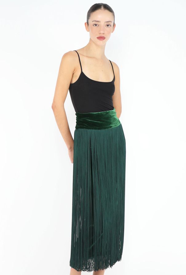 Jean Paul Gaultier Fall 2006 Velvet Fringe Skirt - 4