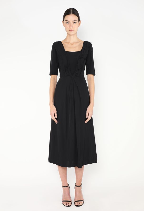 Prada 2019 Asymmetrical Ruched Dress - 3 Prada 2019 Asymmetrical Ruched Dress - 3