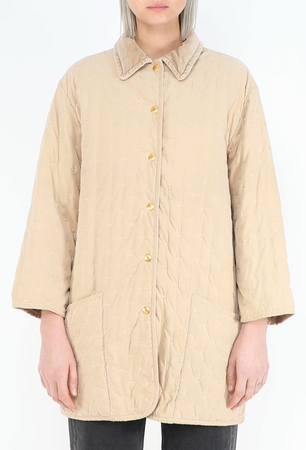 Hermès Vintage Quilted Car Coat - 1