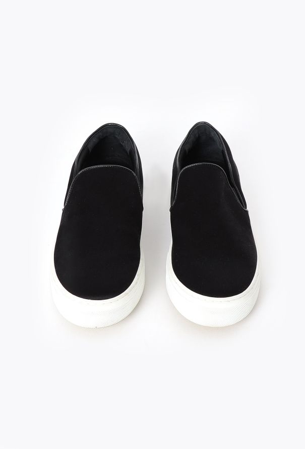 Céline 2014 Satin Slip-on Sneakers Black - 2 Céline 2014 Satin Slip-on Sneakers Black - 2