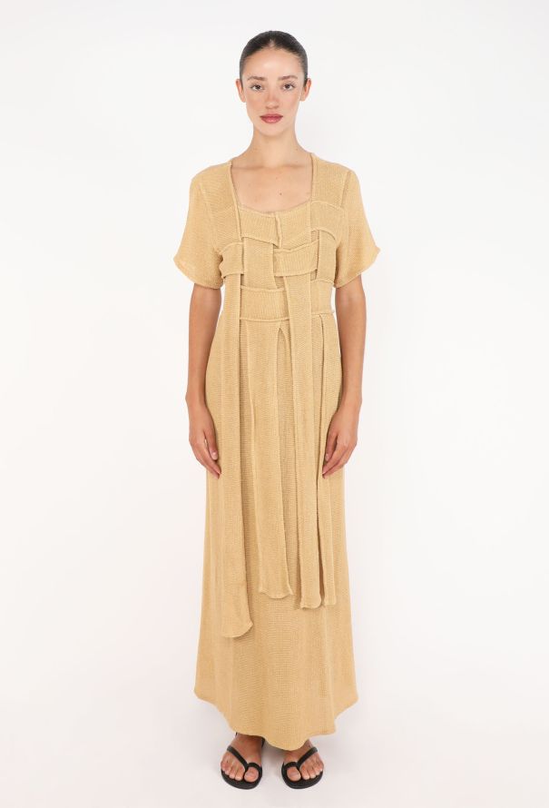 Basketweave Bouclé Maxi Dress - 2