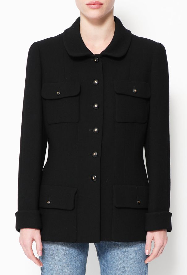 Chanel ICONIC F/W 1995 Pocketed Crêpe Jacket - 1