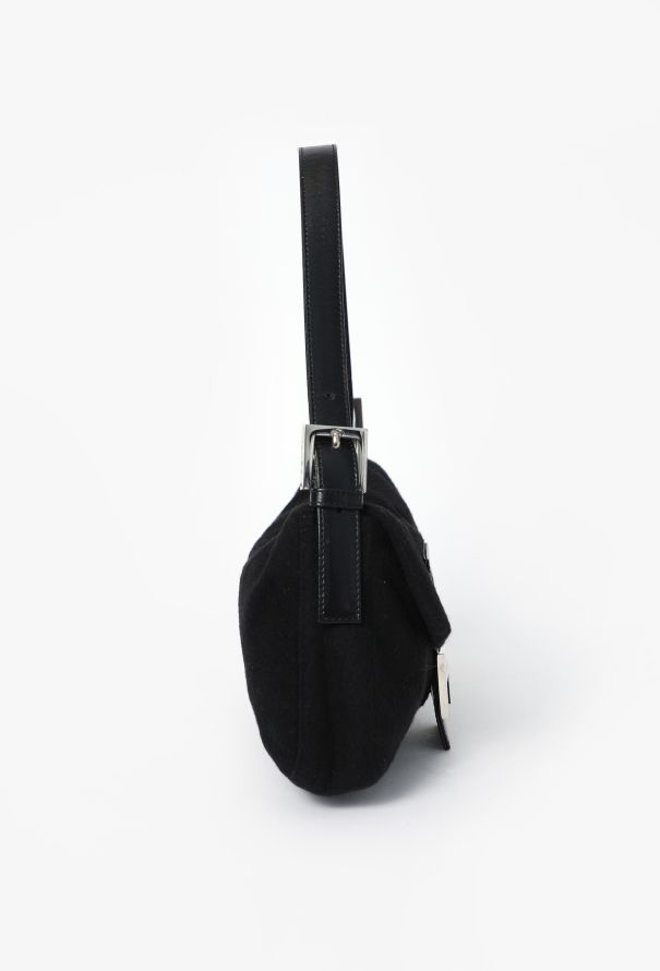 Fendi Early 2000s Cashmere Baguette Bag - 3