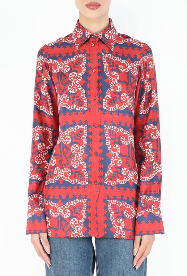 Valentino Resort 2019 Foulard Silk Blouse - 1