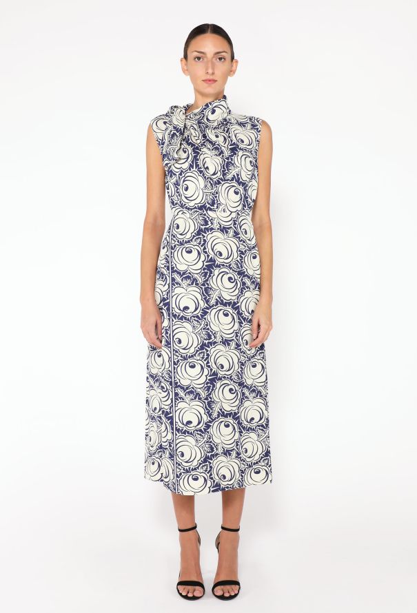 Prada 2022 Floral Lavallière Dress - 1