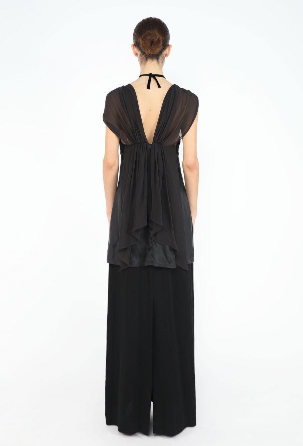 Maison Margiela RARE F/W 2006 Layered Strass Halter Gown - 6