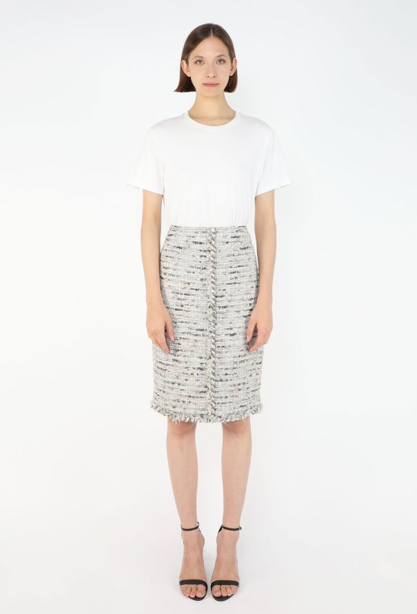 Chanel Metallic Silk Lesage Skirt, F/W 2008 - 4