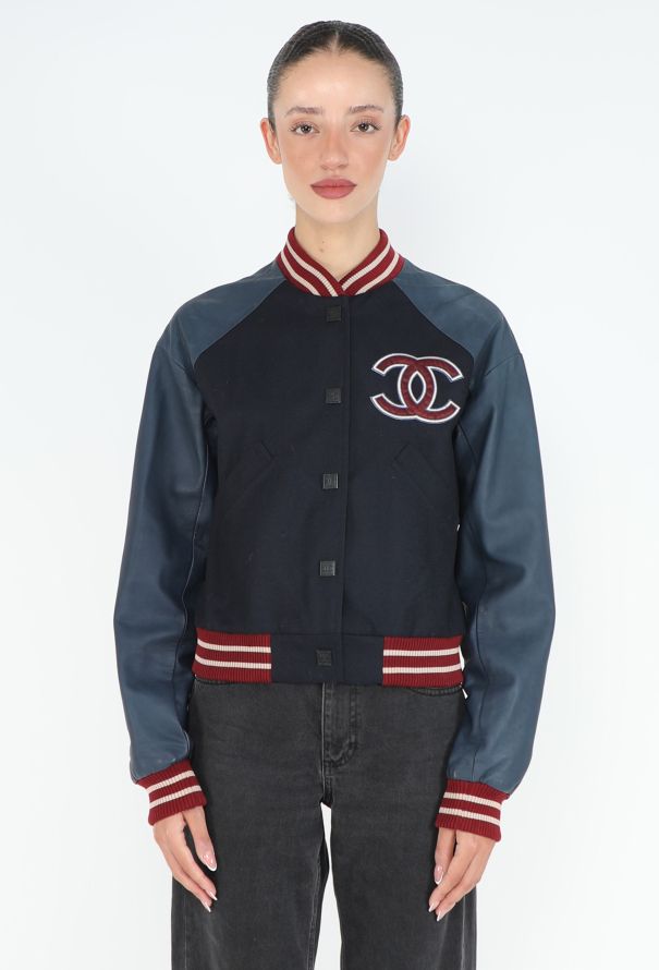 Chanel CAMPAIGN S/S 2004 Varsity Bomber Jacket - 1