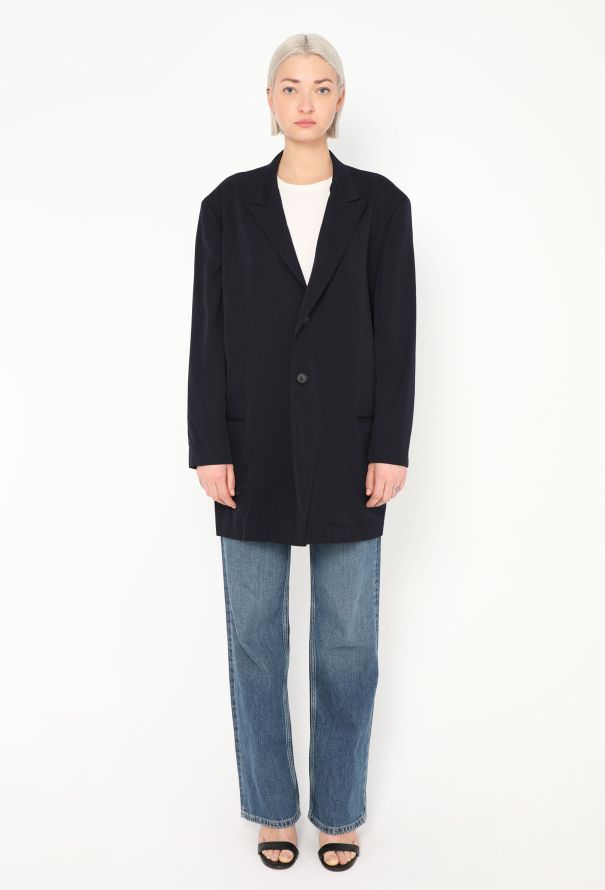 Yohji Yamamoto 1994 Navy Oversized Blazer - 4 Yohji Yamamoto 1994 Navy Oversized Blazer - 4