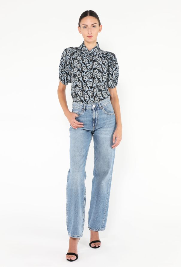 Prada 2016 Floral Printed Silk Blouse - 4