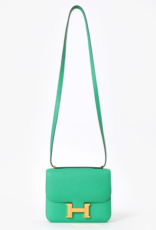 Hermès Menthe Swift Mini Constance III - 2