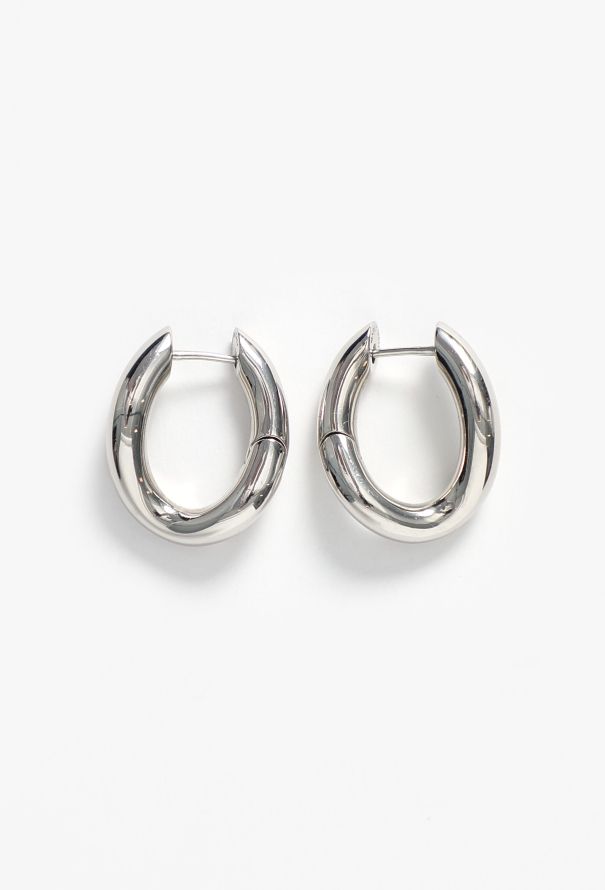 Balenciaga Contoured Hoop Earrings - 1
