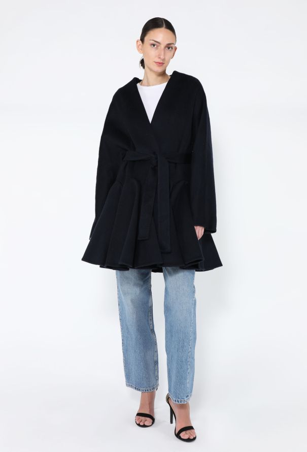 Alaïa S/S 2025 Cashmere Peplum Coat - 5