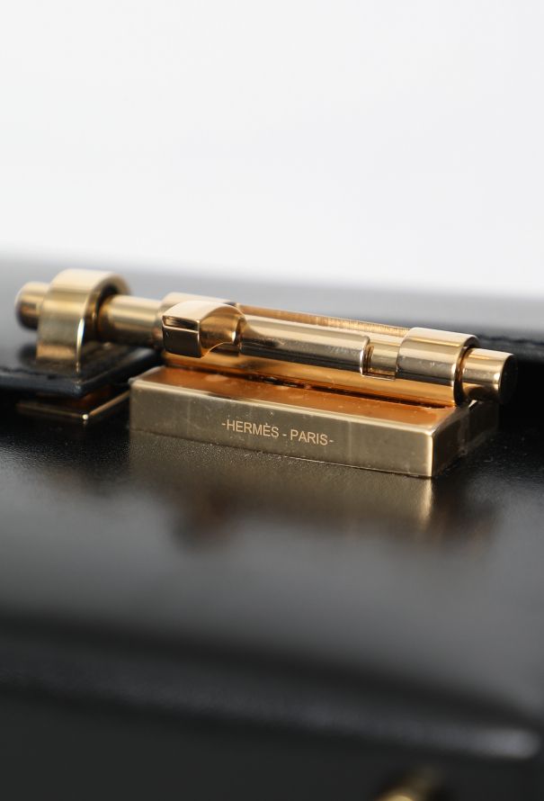 Hermès Mini Black Box Verrou Chain Bag - 11