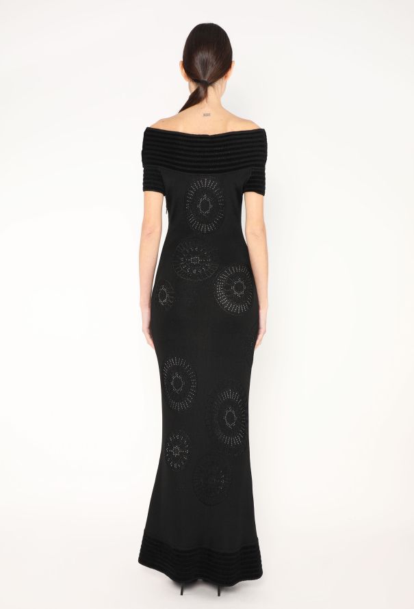 John Galliano RARE 1998 Off-Shoulder Bodycon Gown - 5 John Galliano RARE 1998 Off-Shoulder Bodycon Gown - 5