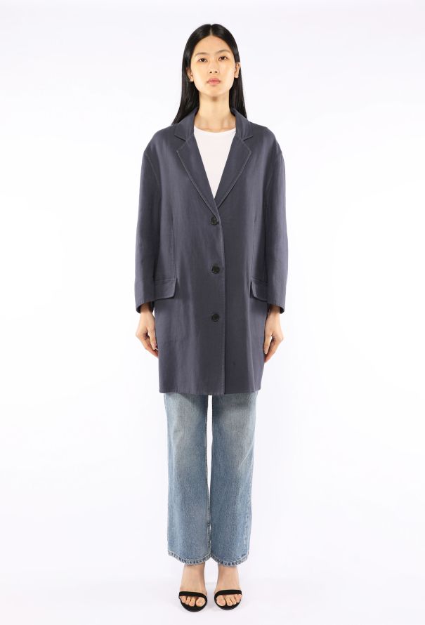 Prada Cotton Single Breasted Coat, 2023 - 1