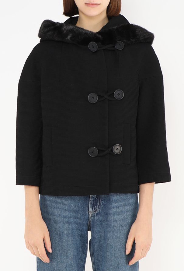 Dior F/W 2008 Mink Trim Duffle Jacket - 3 Dior F/W 2008 Mink Trim Duffle Jacket - 3