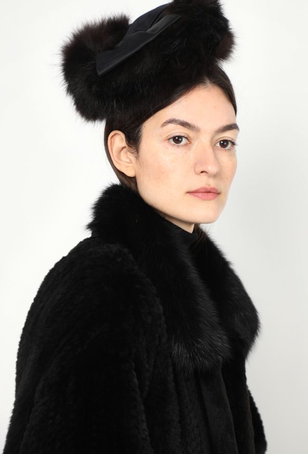 Givenchy Vintage Haute Couture Rabbit Fur Hat - 4