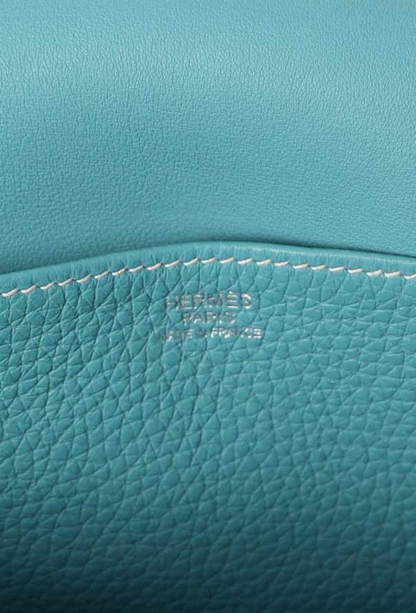 Hermès Bleu Jean Taurillon Clémence Halzan 31 - 14