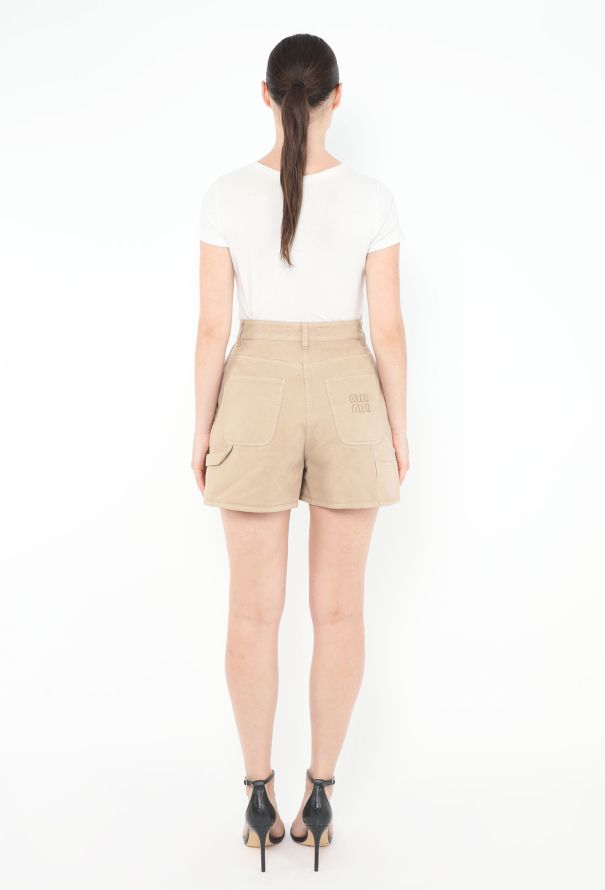 Miu Miu 2024 Cargo Logo Shorts - 2