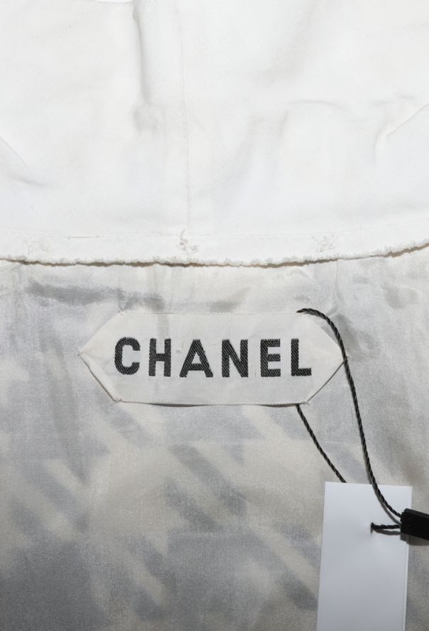 Chanel Haute Couture Silk Houndstooth Jacket, Late 1950s - 6