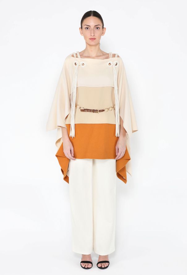 Louis Vuitton S/S 2006 Belted Cashmere Poncho - 3