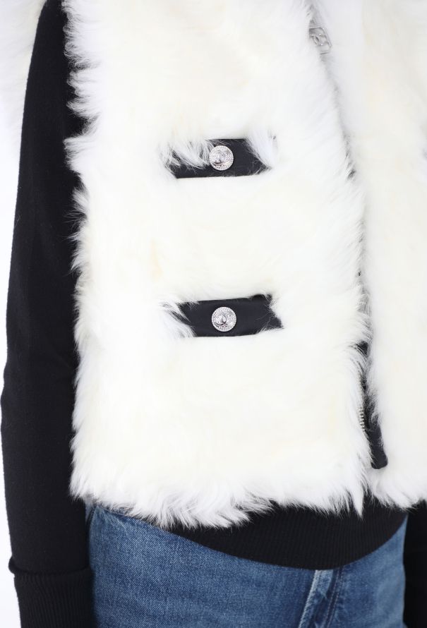 Chanel 2023 Coco Neige Reversible Shearling Vest - 7