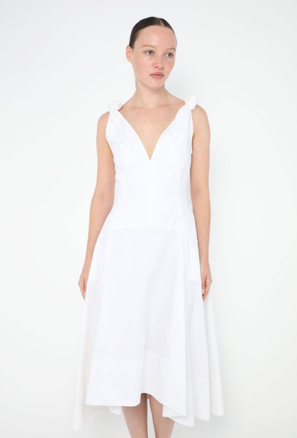 Bottega Veneta 2022 Asymmetrical Poplin Dress - 2 Bottega Veneta 2022 Asymmetrical Poplin Dress - 2