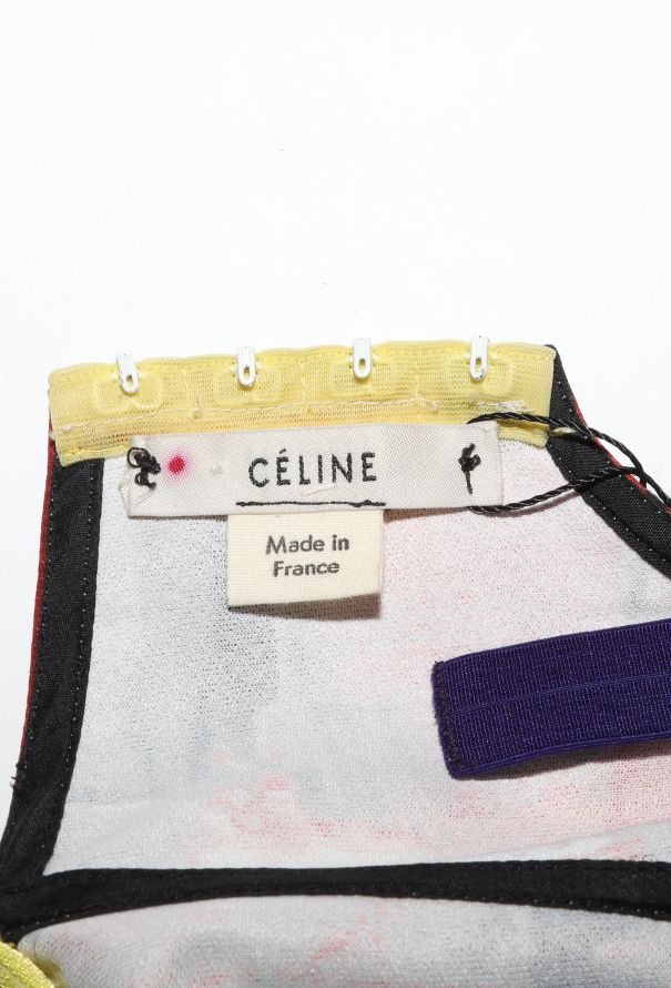 Céline S/S 2014 Brushstroke Bustier Dress - 7