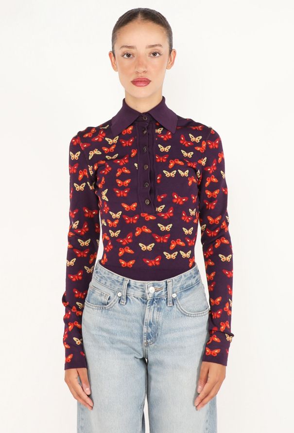 Alaïa Butterfly Printed Bodysuit, F/W 1991 - 1