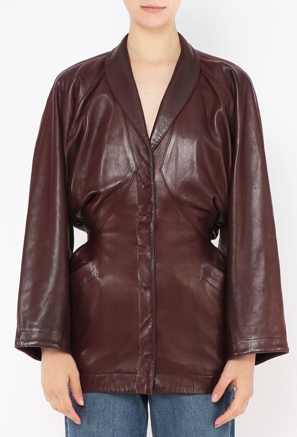 Alaïa RARE 1986 Cinched Leather Jacket - 1