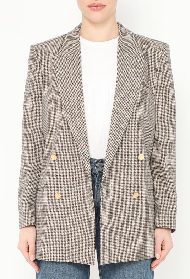 Gucci S/S 2018 'Spiritismo' Houndstooth Blazer - 5