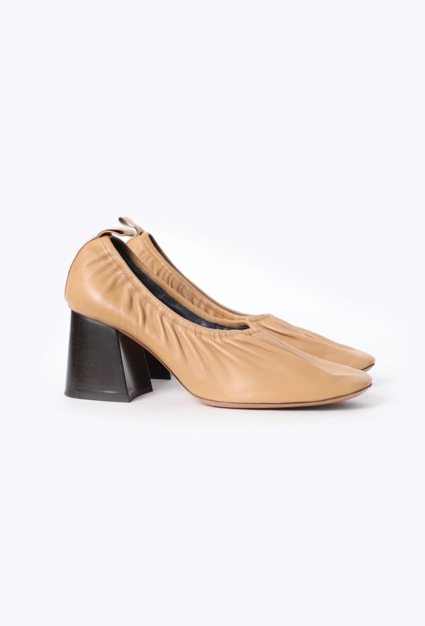 Céline S/S 2015 Ruched Leather Ballerinas - 4 Céline S/S 2015 Ruched Leather Ballerinas - 4
