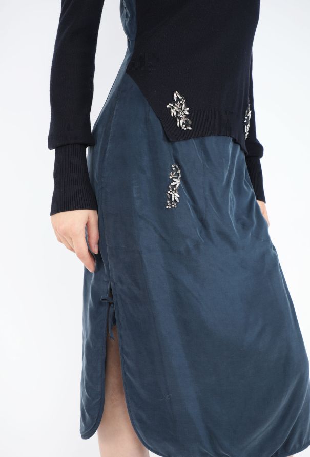 Altuzarra S/S 2014 Strass Trompe L'Œil Dress - 5