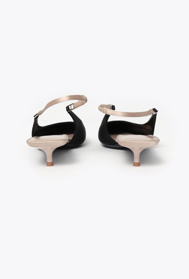 Saint Laurent 2024 Cherish Satin Slingbacks - 4