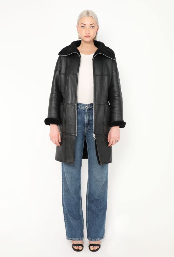 Hermès F/W 2021 Reversible Lambskin Shearling Coat - 4