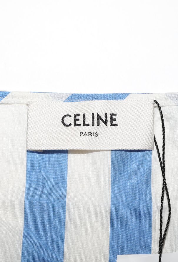 Céline Striped Silk Triomphe Dress - 5