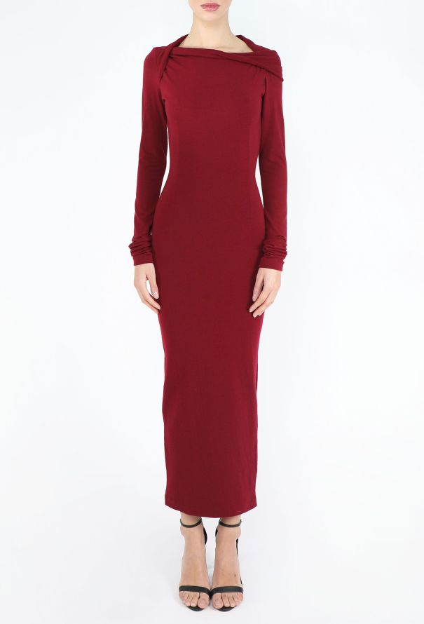 Dolce & Gabbana '80s Jersey Draped Bodycon Dress - 4