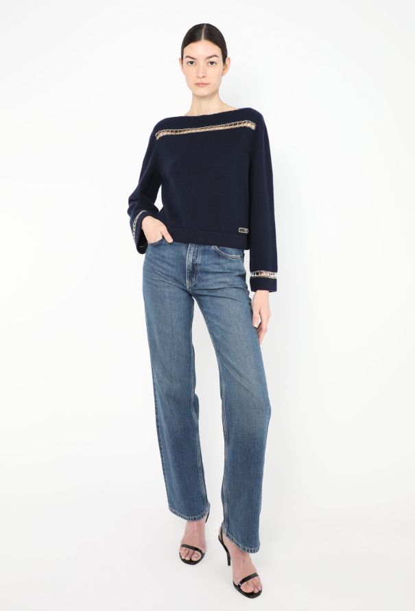 Chanel Resort 2020 Chainlink Cashmere Sweater - 3 Chanel Resort 2020 Chainlink Cashmere Sweater - 3