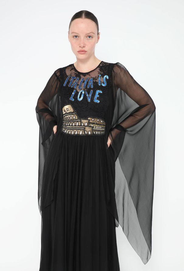 Dolce & Gabbana S/S 2016 'Italia Is Love' Silk Gown - 5 Dolce & Gabbana S/S 2016 'Italia Is Love' Silk Gown - 5