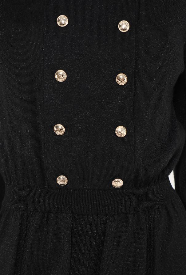 Chanel 2020 ‘CC’ Button-Up Knit Dress - 5