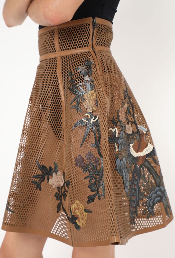 Dior STUNNING 2022 Hand-Painted Honeycomb Skirt - 3 Dior STUNNING 2022 Hand-Painted Honeycomb Skirt - 3